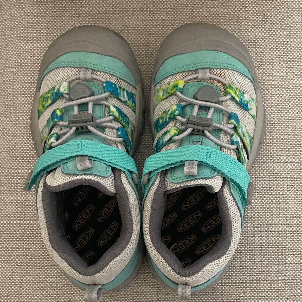 Keen Kids' Teal and Gray Sneakers